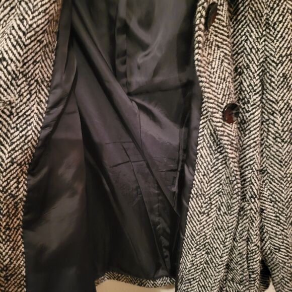 Anne Klein Womens Herringbone Peacoat SIZE XL - Picture 6 of 7